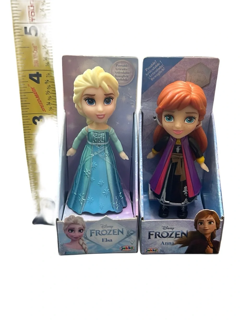 Elsa & Anna Disney Princess Mini Toddler Doll 3” Posable Figures New 2023 & 2025